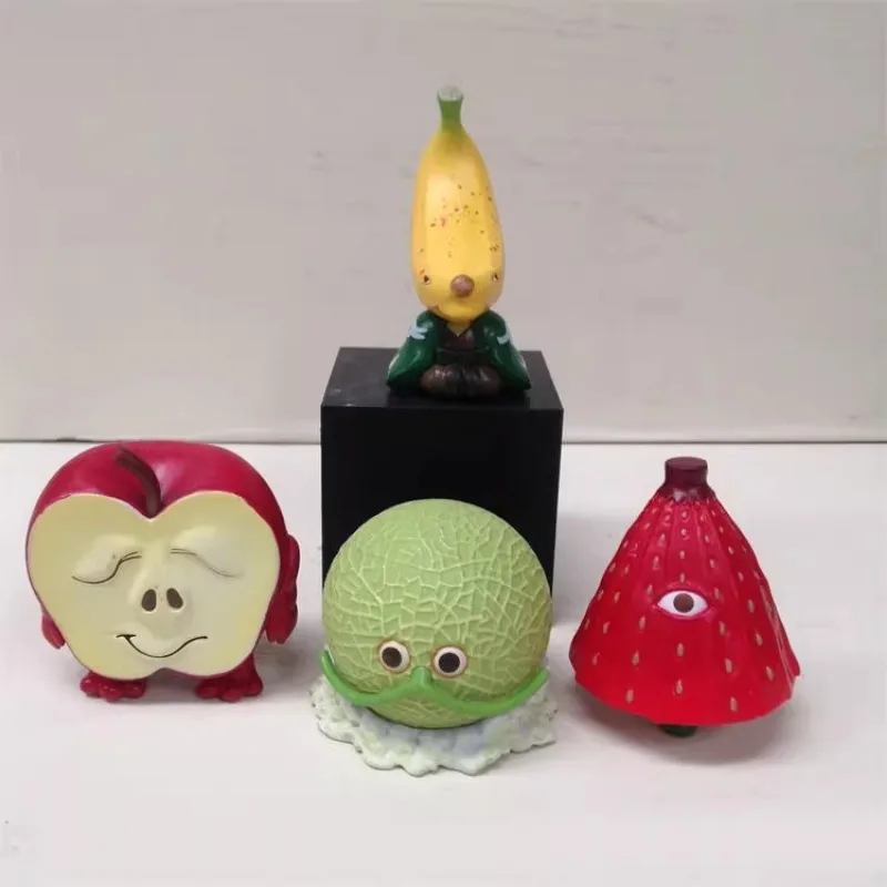 

Оригинальная капсульная игрушка Qualia Gashapon, фруктовый монстр, банан, яблоко, каанталупа, фигурка, милая кавайная миниатюрная модель, фигурка
