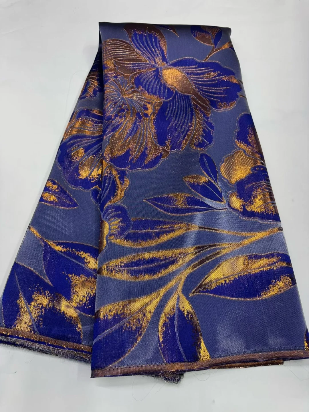 African Jacquard Organza Brocade Fabric 2026 Nigerian Damask Tulle Mesh Gilding Lace French Net Material Brocard Tissu 5Yard
