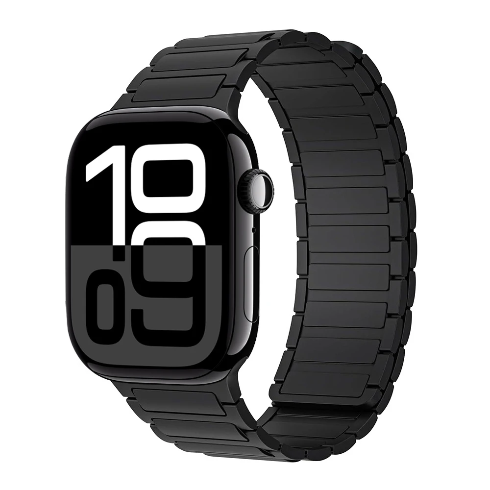 Magnetisches Schlaufenarmband für Apple Watch 46mm 44mm 40mm 45mm 41mm 42mm Silikonarmband iWatch Series 12 11 10 9 SE Ultra 4 3 – Detail 3