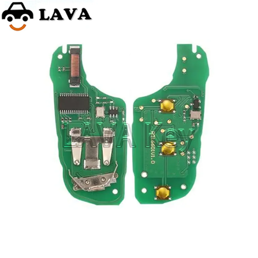 LAVA 433 МГц 4A HITAG AES Chip Flip Remote Van Автомобильный ключ для Peugeot Expert 308 3008 2016+ Citroen C4 Cactus 2014+ HU83/VA2