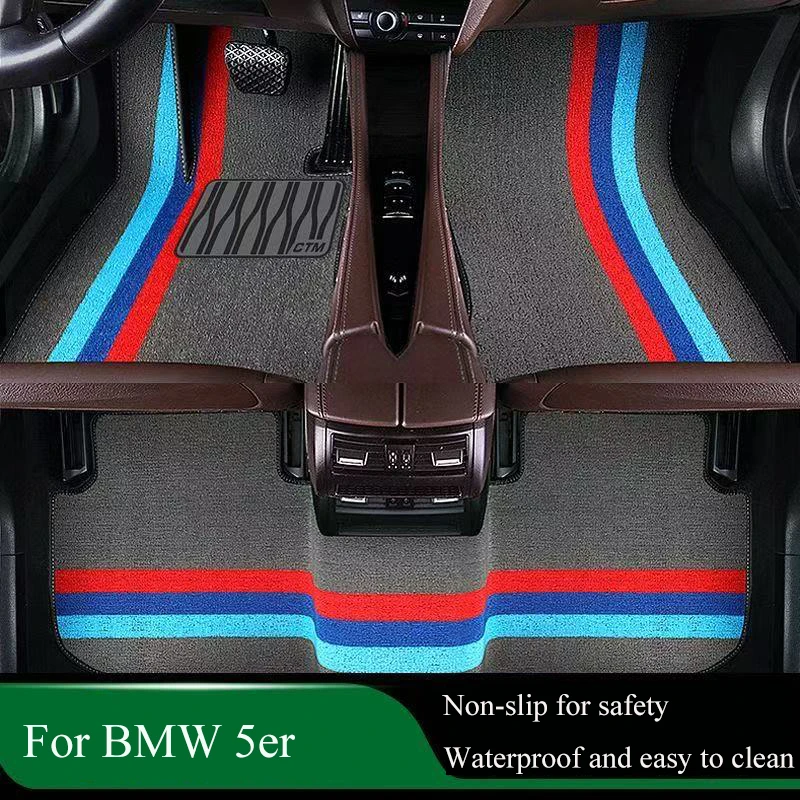 Maßgeschneiderte Auto-Fußmatten für BMW 5er Touring F11 2009–2017 Jahre Autoteppiche Fuß Coche Zubehör