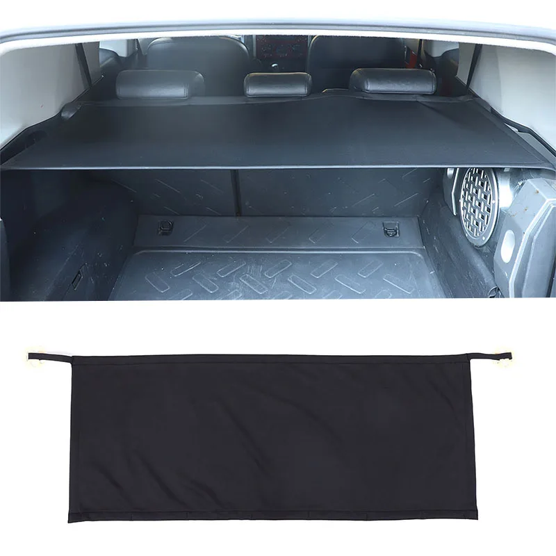 Oxford Cloth Car Rear Trunk Curtain Cargo Cover Storage Bag Net Stowing Tidying For Toyota FJ Cruiser 2007-2021