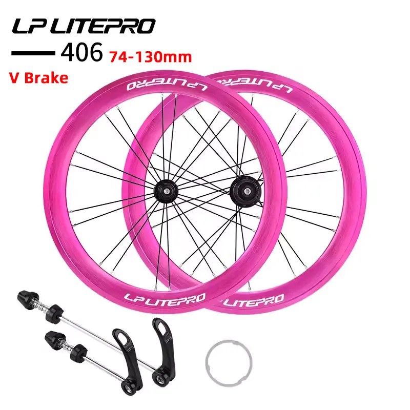 Litepro 20インチ自転車ホイールセット 406/451 V/ディスクブレーキ 高