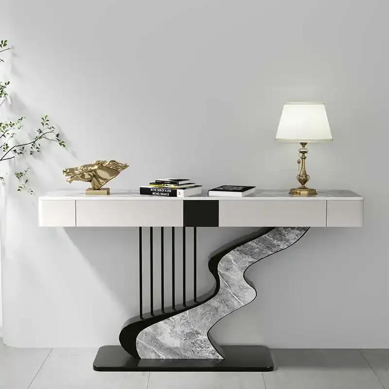

Modern Metal Console Table Minimalist Nordic Entrance Hallway Console Table Luxury Lobby Wohnzimmer Tisch Living Room Furniture