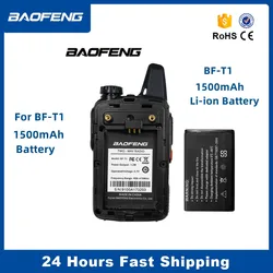 Newest Upgrade For Baofeng BF-T1 3.7V 1500mah Li-ion Battery Walkie Talkie Replacement Battery Replaced Radio Accessories