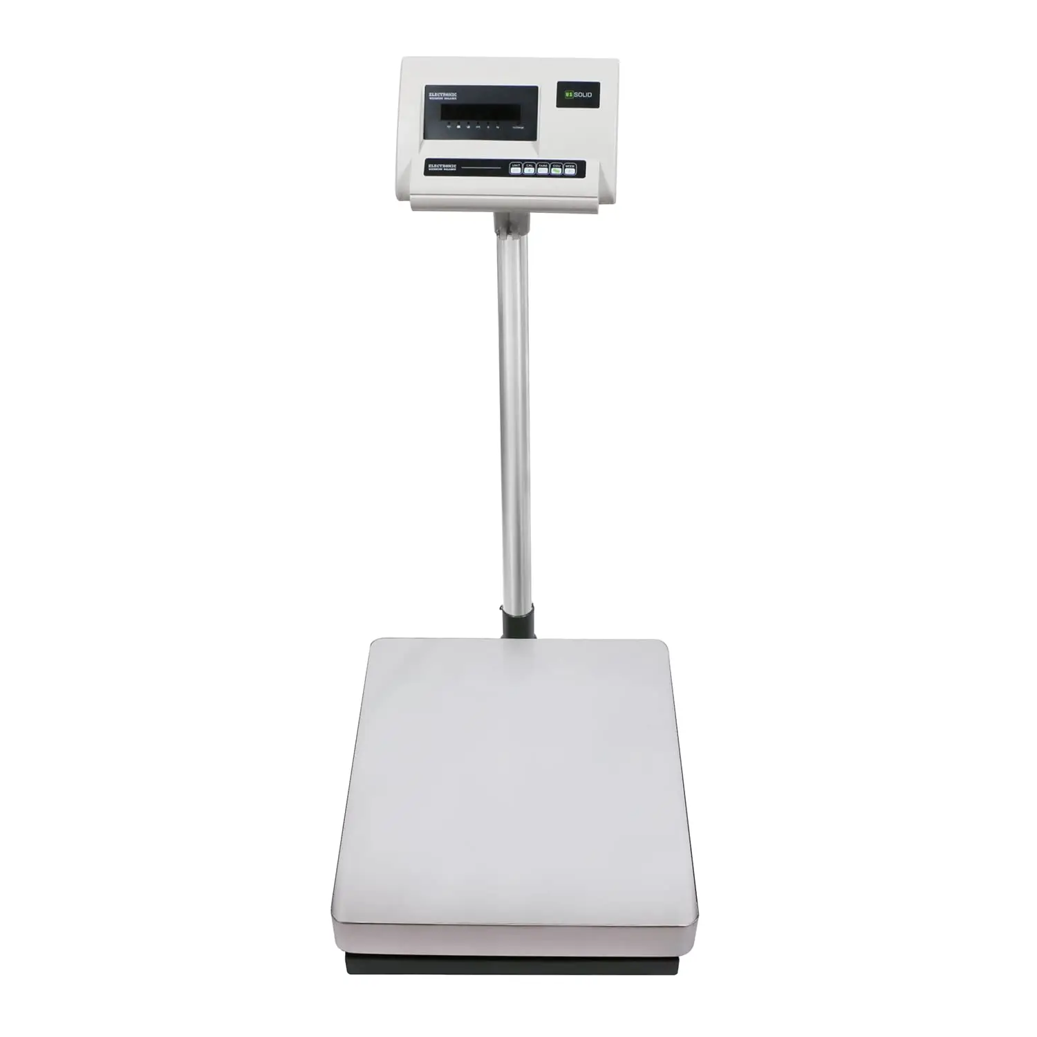 U.S. Solid Bench Scale 350 Lb X 0.02 Lb Stainless Steel Postal Package Shipping Scale Digital Bench Platform Balance With 16” X