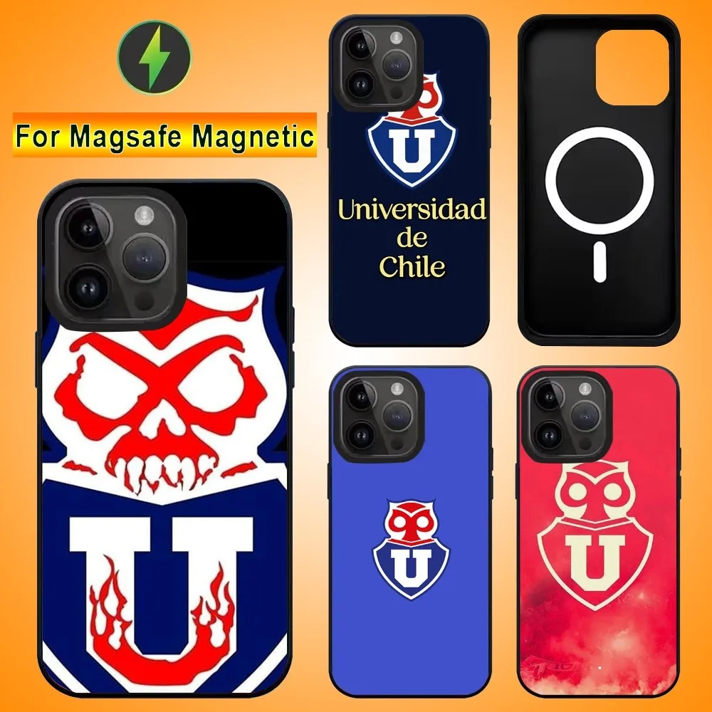 Chile U-University Logo Phone Case For IPhone 15 14 13 16 Pro Max 11 12 Mini Alex Mirror For Magsafe Wireless Charging Cover