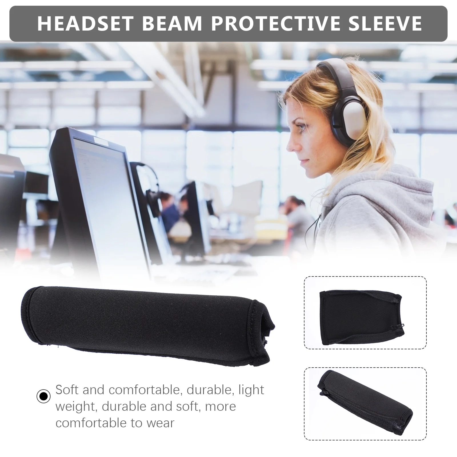 

1pc Headphone Protective Cover Replacement Ear Pad For Wh-1000Xm2 Xm3 Soft Cushion Headset Cover Shock Absorption Elastic