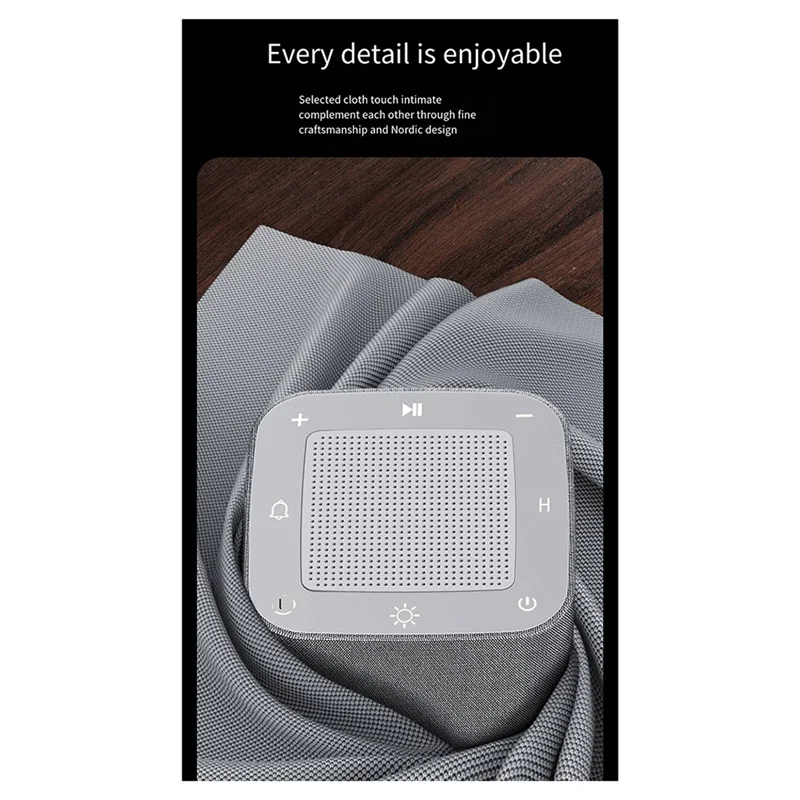 

Будильник, звуковая машина для сна, 8-цветный ночник, 32 успокаивающие звуки, машина с белым шумом, время сна, цифровые часы