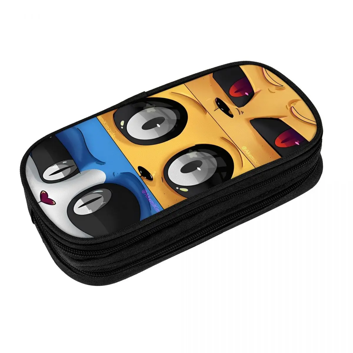 Mikecracks กล่องดินสอการ์ตูน Back To School กล่องดินสอ Double Layer นักเรียนวิทยาลัยกล่องดินสอเครื่องเขียน Organizer