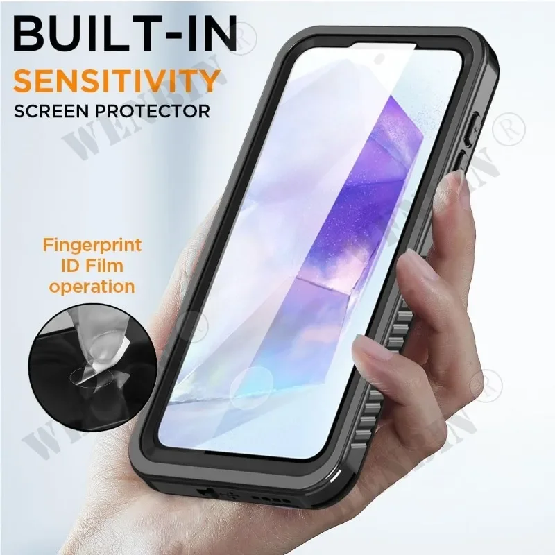 Funda impermeable IP68 para Samsung S24, S23, S22, Ultra Plus, A55, A35, A15, Metal, aluminio, buceo, natación, deportes al aire libre