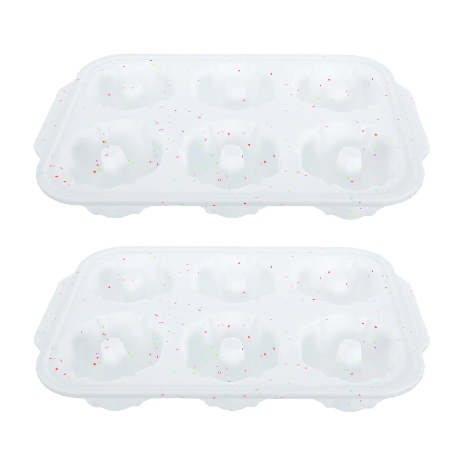 2 Pcs Candy Silicone Molds Doughnuts Dessert Moulds 6 Cavity Donut Baking Tray Cake Desserts Chocolate For Home