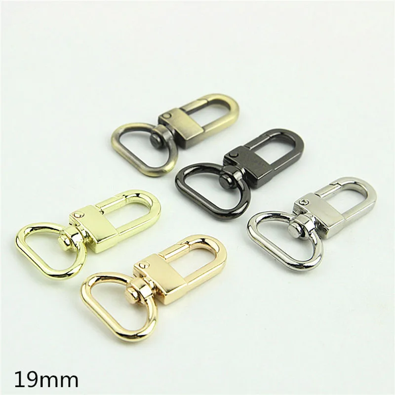 1pcs Metal D-ring Swivel Eye Snap Hook Trigger Lobster Clasps Clips for Leather Craft Bag Strap Belt Webbing Keychain