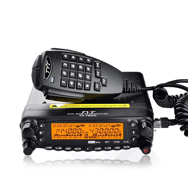 TYT TH-7800 Walkie Talkie VHF UHF Transmitter Radio CB Mobile Transceiver Dual Band 50W Car Radio