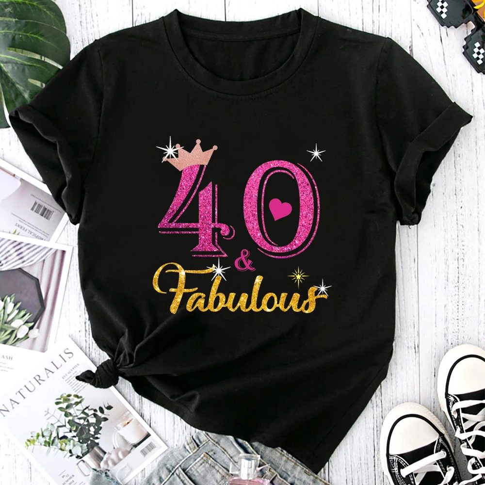 

I'm NOT 40 I'm 18 with 22 Years Experience T-shirt men Funny 40th Birthday T Shirts summer streetwear female tees Women Harajuk