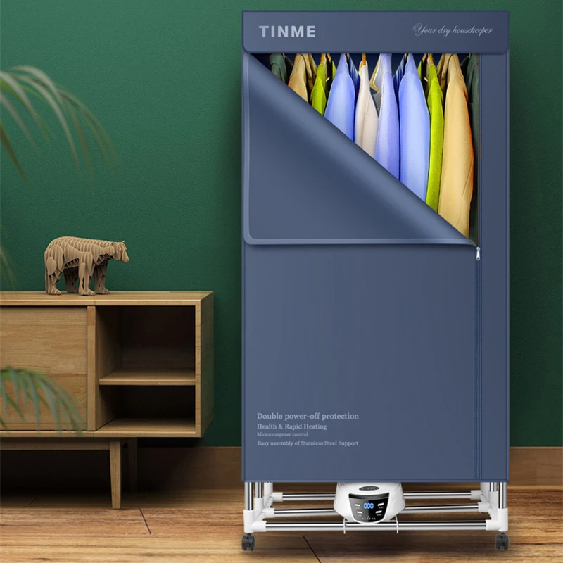 2000W Portable Clothes Dryer with Remote Control 648L Large Capacity Waterproof Quick Dry Folding Design for Home Use