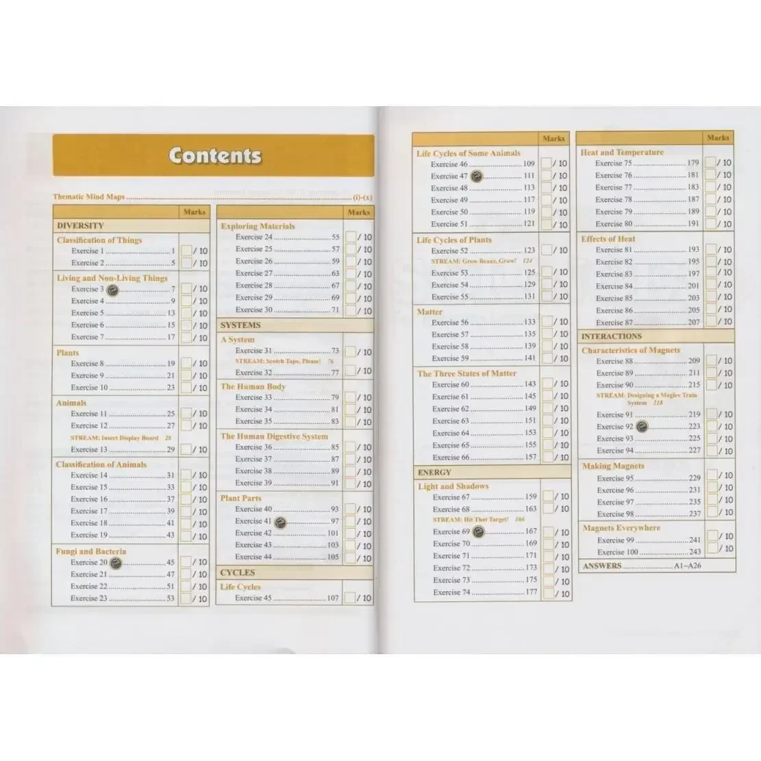 Un livre SAP Conquers Science école primaire Version de base 1-6 année singapour enseignement des sciences manuel supplémentaire