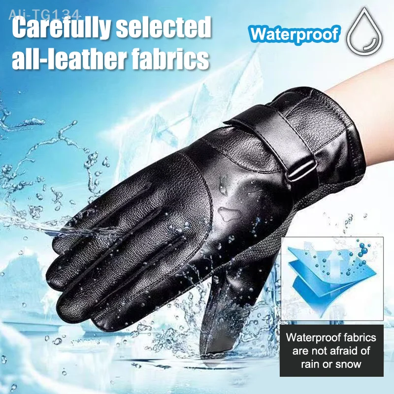 

Winter Thermal Fleece Gloves for Men And Women Touch Screen Waterproof Warm Motorcycle Cycling Skiing Outdoor Sports Gloves