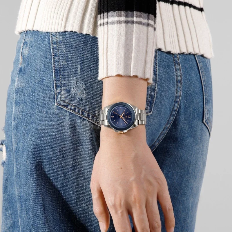 NAVIFORCE 5062 женские кварцевые часы простой дизайн светящийся водонепроницаемый ремешок из нержавеющей стали повседневные часы для женщин