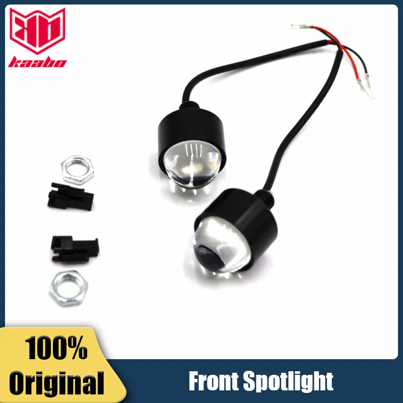 Original Kaabo Front Spotlight LED Light Bright White Lamp For Kaabo Mantis King GT 10inch Headlight Electric Scooter Parts