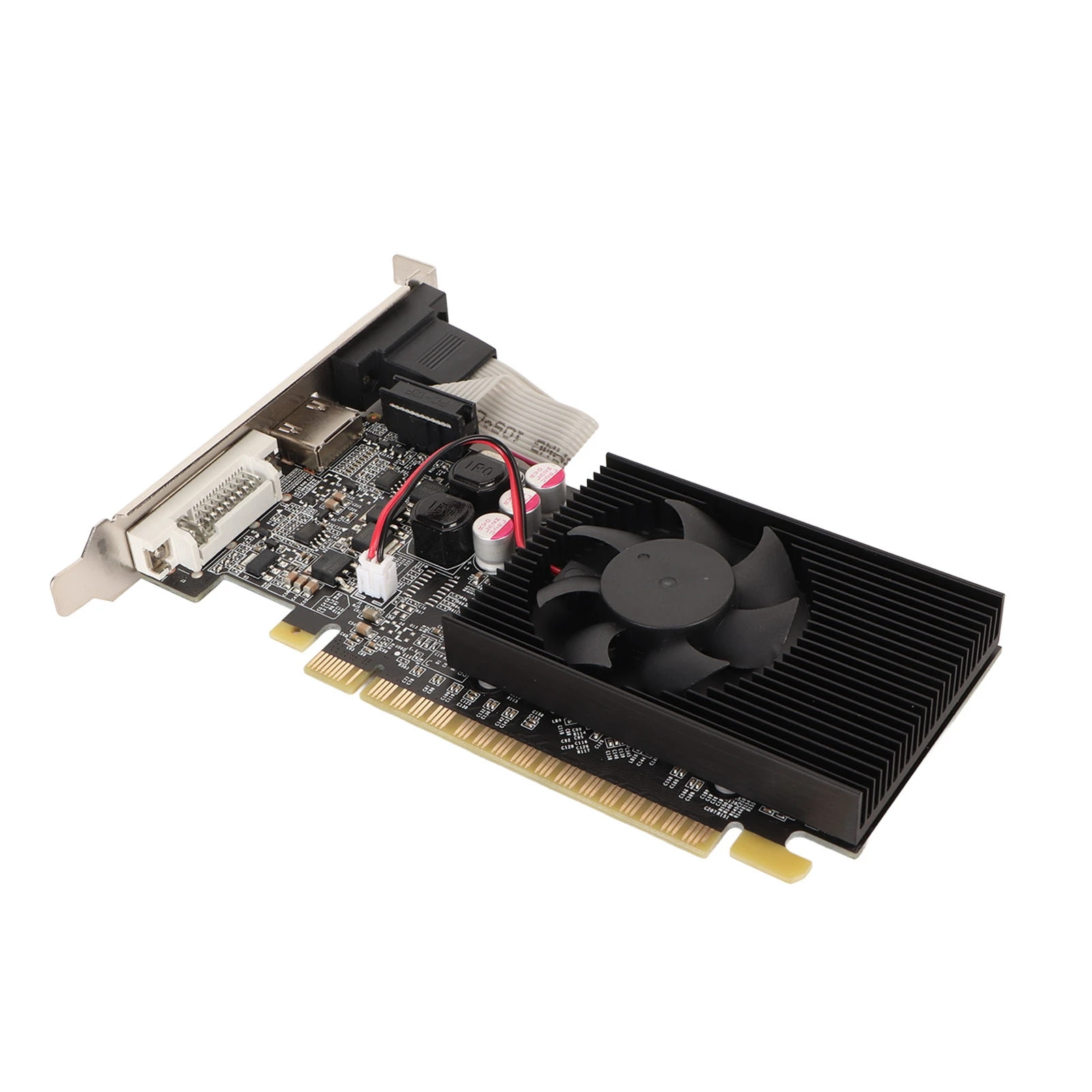 

Видеокарта GT610 2 ГБ, независимая, 64-битная, с портами VGA, DVI, PCI Express X16 1.1, стабильная и долговечная, для настольных компьютеров и игр