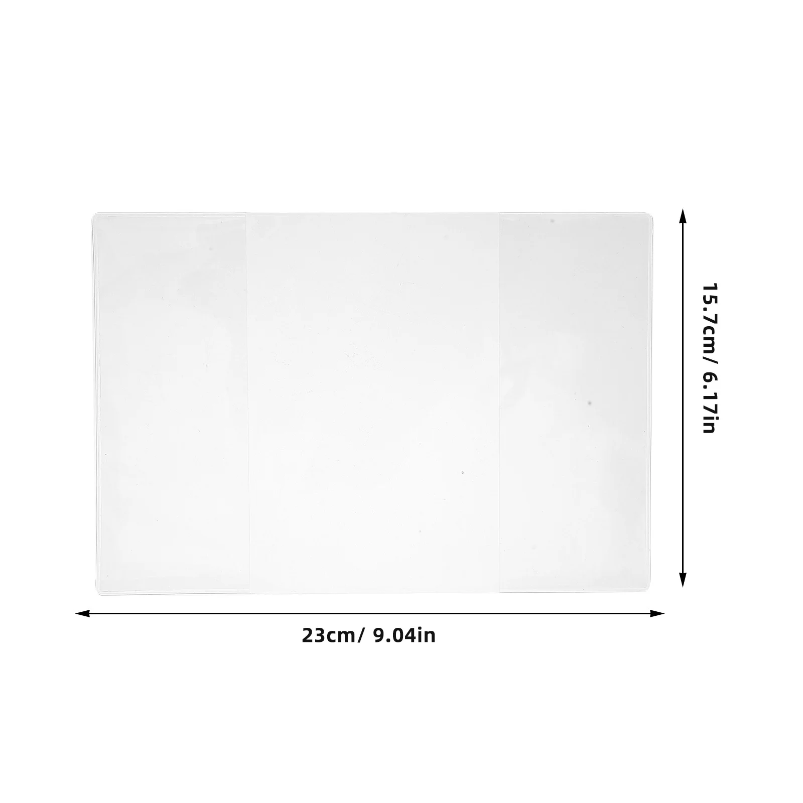 A6 Clear Book Protector Sleeve Transparent Planner Cover for Loose Leaf Notebook Refillable Binder School Textbook