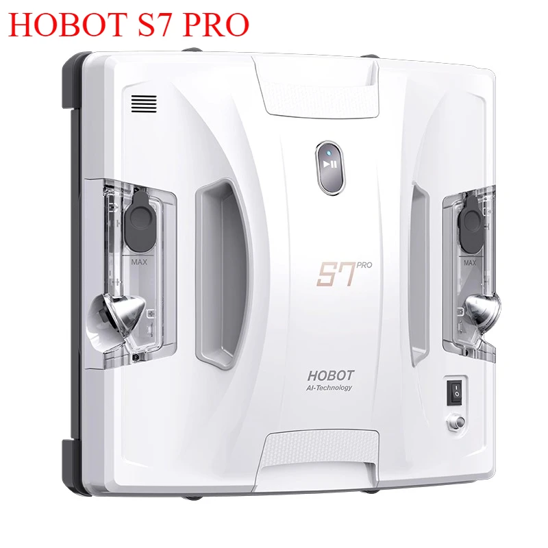 HOBOT S7 Pro Home قطعة أثرية لتنظيف الزجاج أوتوماتيكية بالكامل مزدوجة الجوانب بونيو التحكم عن بعد نافذة روبوت لأغراض التنظيف رذاذ الماء
