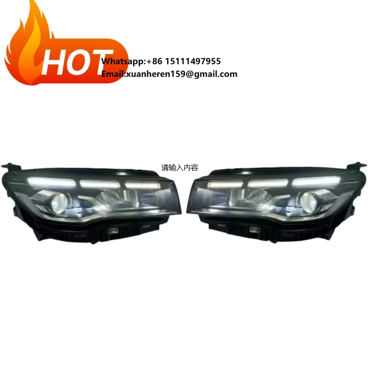 Used Original Car LED Head Lamps Auto Headlights for Geely Emgrand GS 2021 2022 Car Headlight Assembly