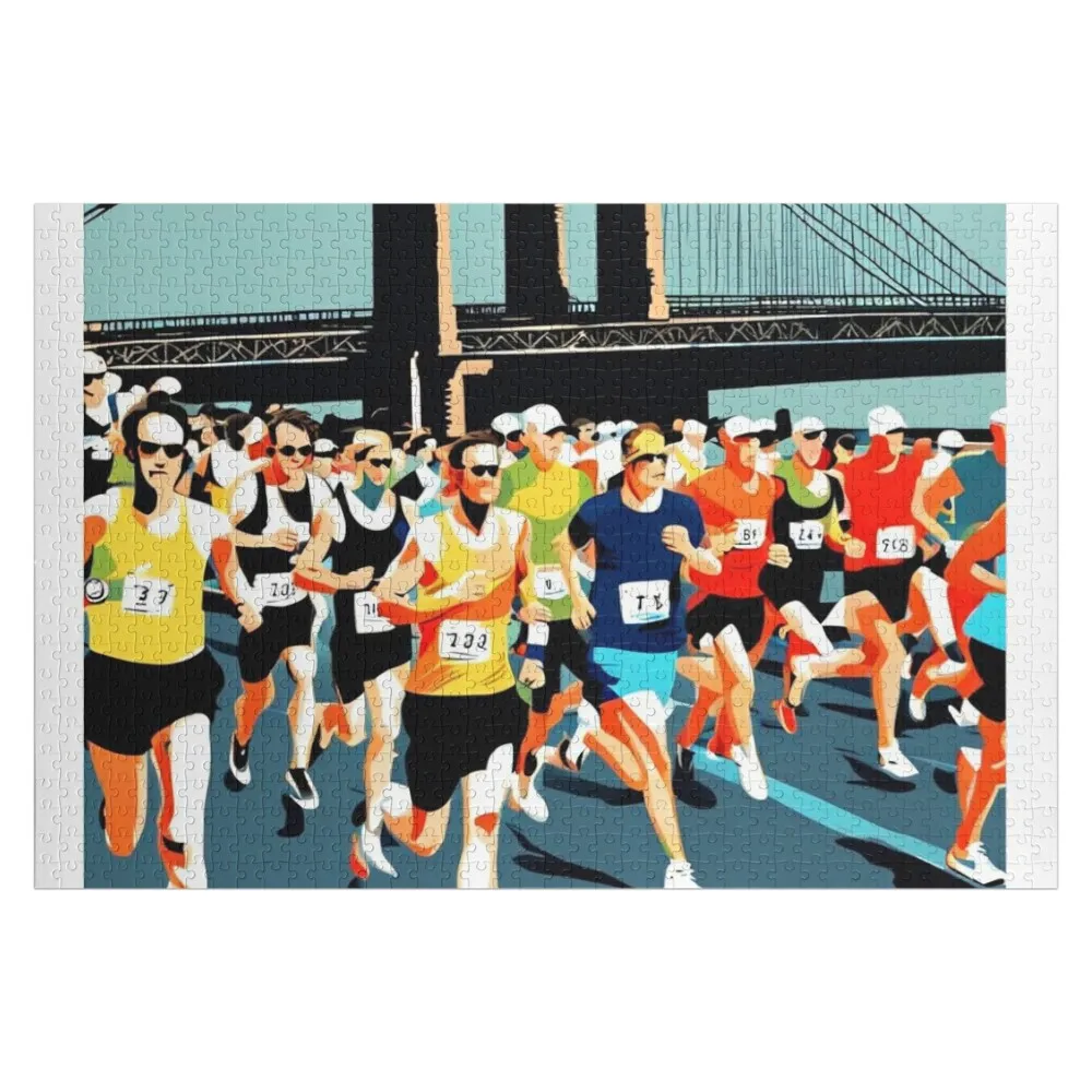 

Marathon Jigsaw Puzzle Customizable Gift Personalized Toys Personalised Name Puzzle