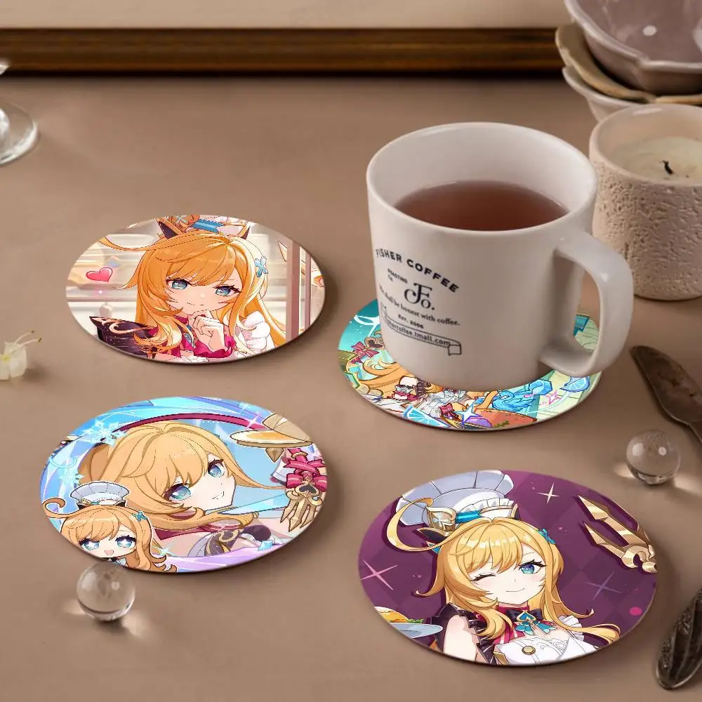 

Game Genshin Impact Escoffier Coaster Coffee Teacup Decoration Coffee Shop Beverage Shop Family Restaurant Cafe Decoration