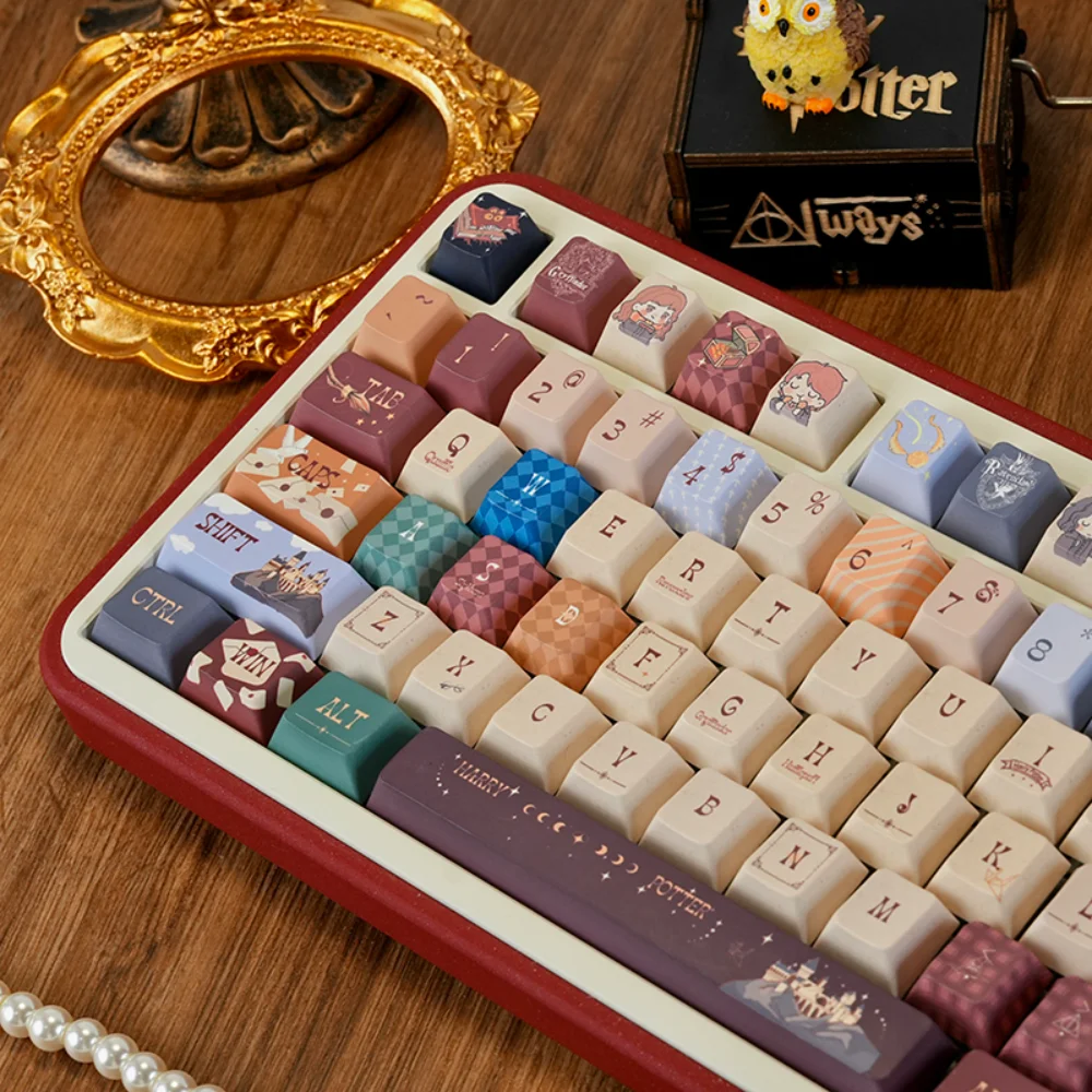 أغطية مفاتيح Magic Academy PBT Cherry 130 مفتاح سلسلة مفاتيح إبداعية متوافقة مع لوحات المفاتيح الميكانيكية 61/75/87/104/108 #5