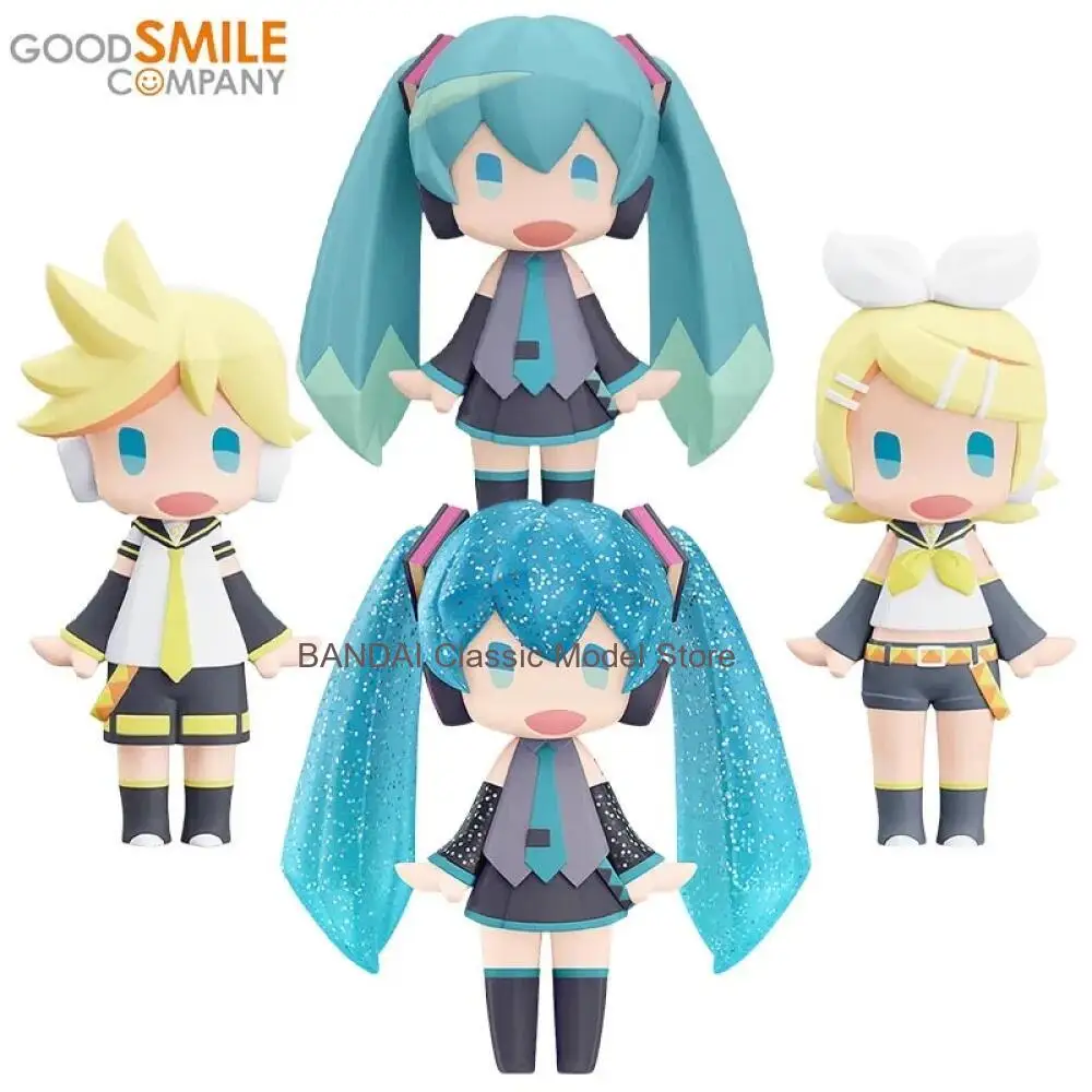 

Good Smile Genuine HELLO! GOOD SMILE Hatsune Miku Kagamine Rin Kagamine Len Anime Figure Action Toys Kids Gift Collectible Model