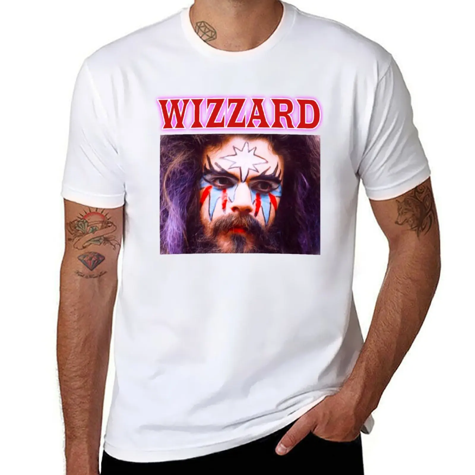 

Футболка Wizzard, хлопковая футболка, мужские футболки из 100% хлопка, мягкая футболка
