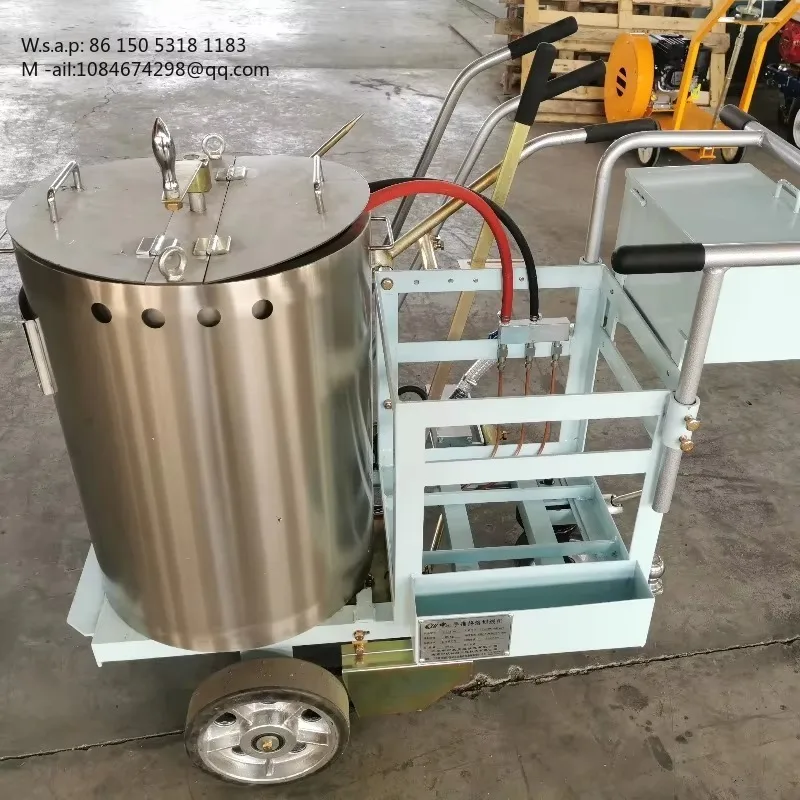 High Quality Hand-pushed Non-Powered Thermoplastic Road Marking Machine for Running Track & Highway Line Marking