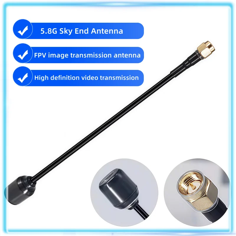 2PCS UAV Antenna 5.8GHz Frequency FPV Video Transmission Antenna Plug-and-Play High-Gain Mushroom Antenna For Drone Smart Home