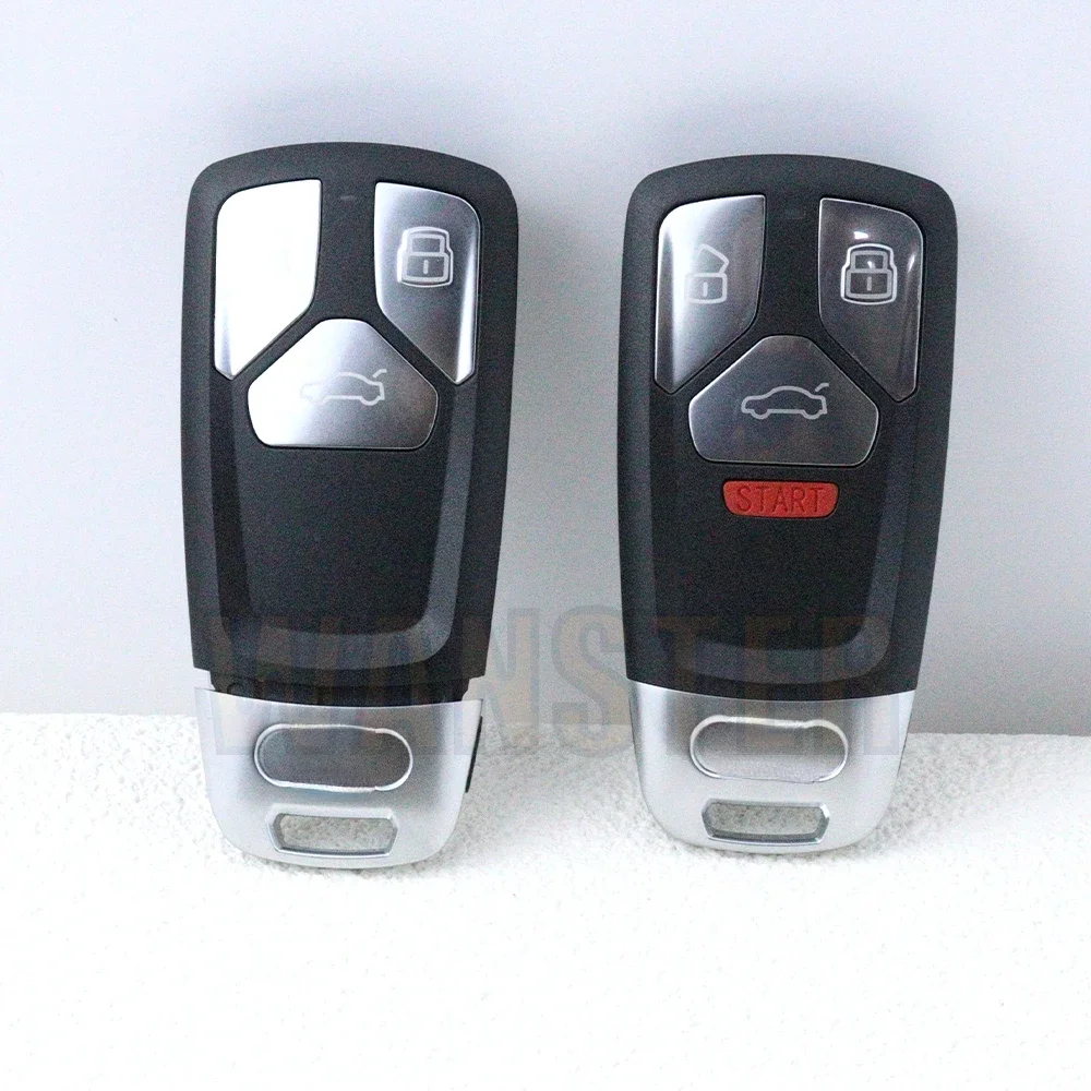 3 4 Bottons Car Smart Remote Key Fob Shell Case Housing for Audi A4 A5 A4L A6 A6L S4 S5 Q3 Q5 Q7 TT 2016 2017 2018 2019 2020