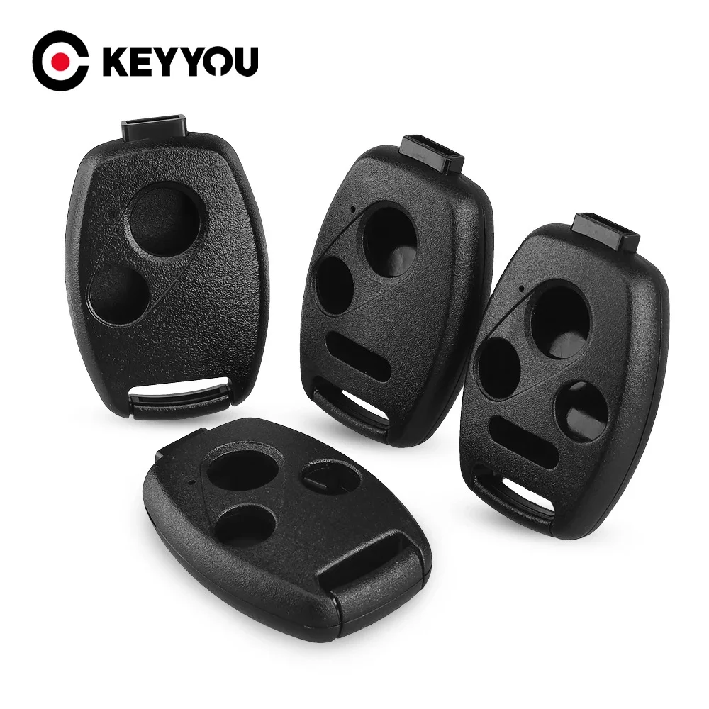 

KEYYOU 2/3/4 Buttons Car Key Case Shell Remote For HONDA Accord CRV Pilot Civic 2003 2007 2008 2009 2010 2011 2012 2013