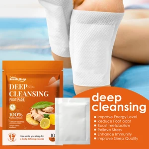 Ingwer Deep Detox Foot Pads, Kräuterlinderung, Stress, Schlaf, Reinigung, Gewichtsverlust, Pflegewerkzeug, 10 PCs, 20pcs 10 Hauptverkauf Entgiftung Pes - №2