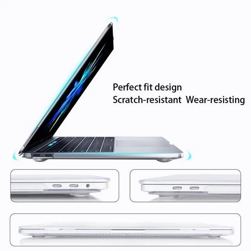 With Keyboard Cover Laptop Case for Macbook Air Pro 13 M1 2020 Hard Shell for Mac Book Air Pro 11 12 13 15 Inch Touch Bar A2179