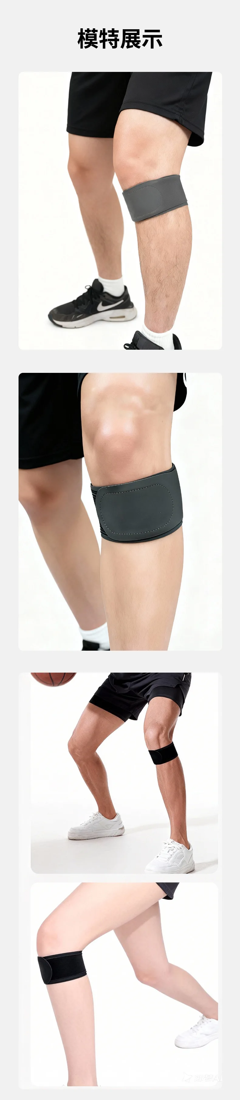 Patella-Sehnen-Kniebandagen Knieorthese Knieunterstützung Patella-Stabilisator für Laufen Wandern Tennis Springen Arthritis – Detail 9
