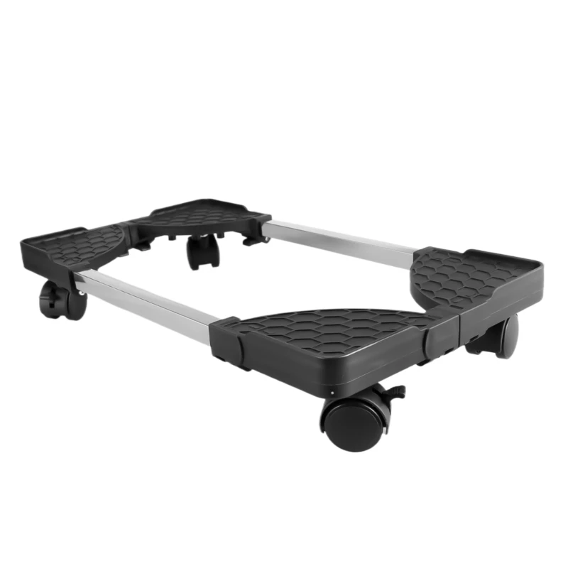 Mobile PC Cart Stand Replacement Computer Tower Metal Rolling Stand Adjustable Mobile CPUs Stand with 4 Casters Wheel Dropship