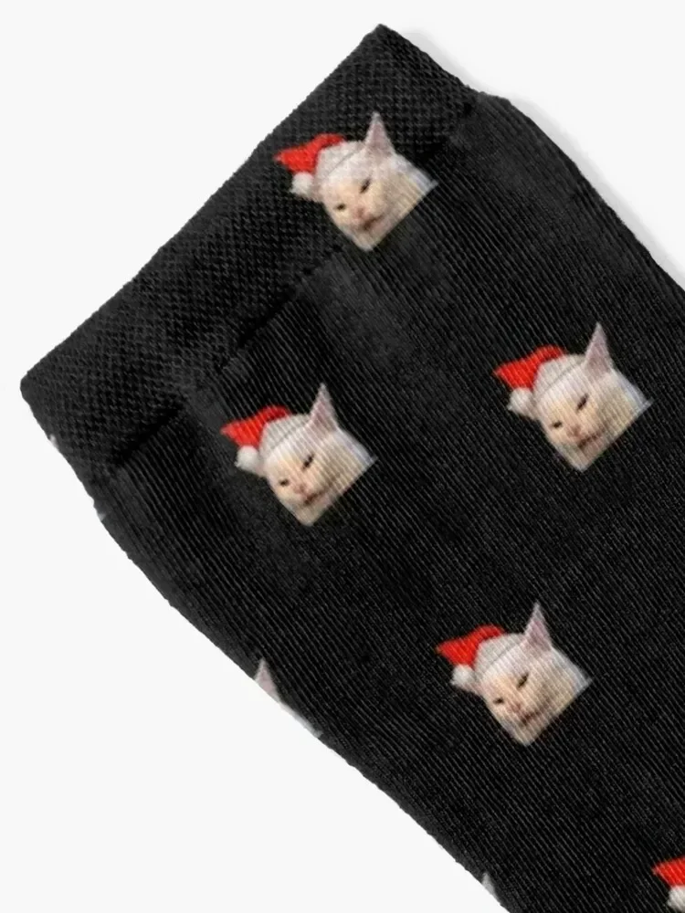 Woman Yelling at Cat Meme Socks cycling Antiskid soccer Socks Man Women's