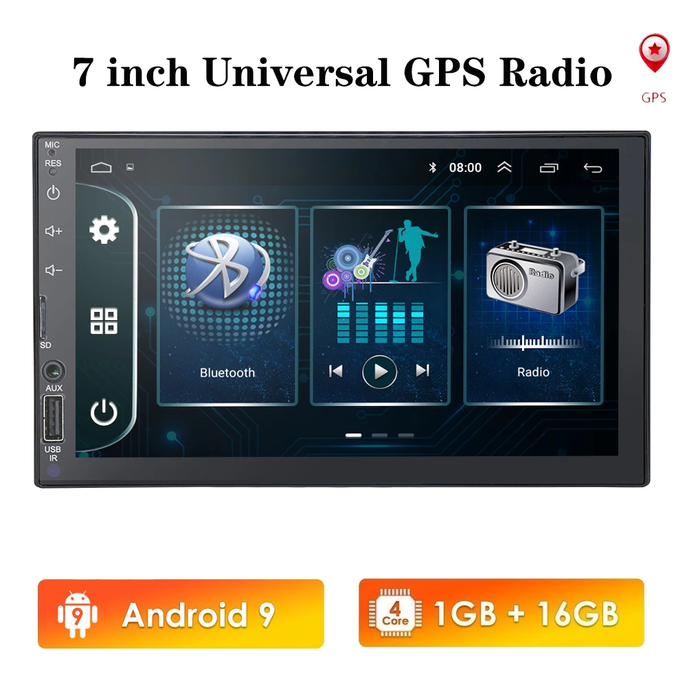 

2 Din Android Car Radio GPS Bluetooth Audio Stereo WIFI USB FM 2Din Auto Autoradio For VW Nissan Hyundai toyota CR-V KIA SWC OBD