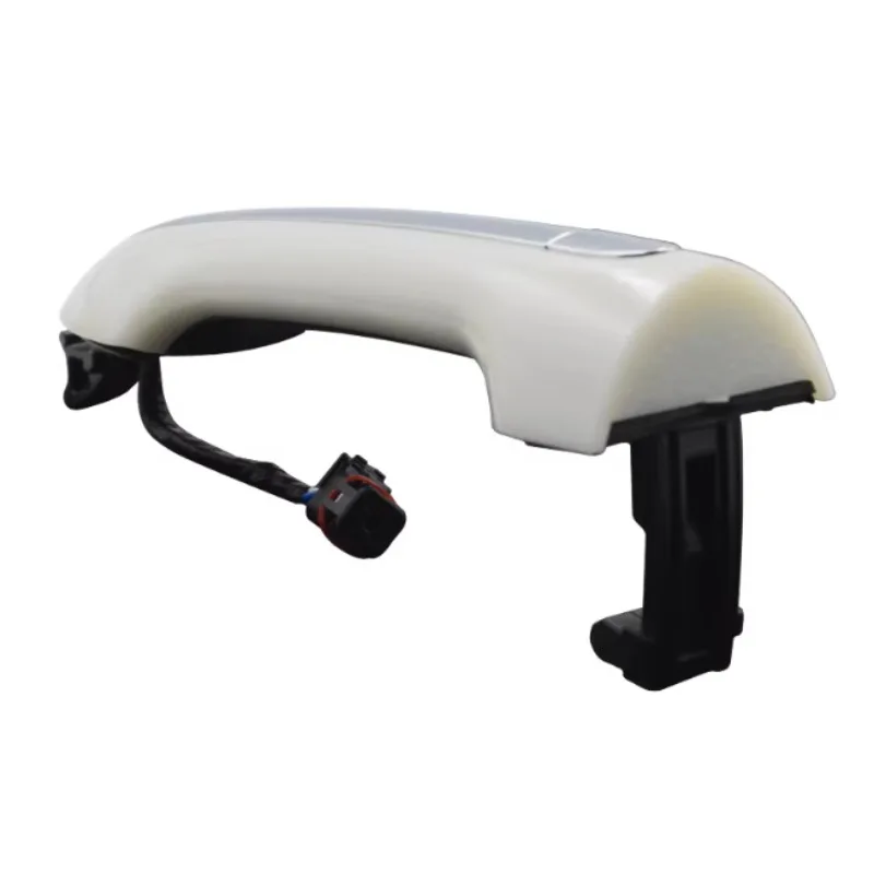 Automobile Door Outer Puller Opening Handle Outside Gripper Assembly Inductive Stripe for Baojun 510 Left Right Unpainted White