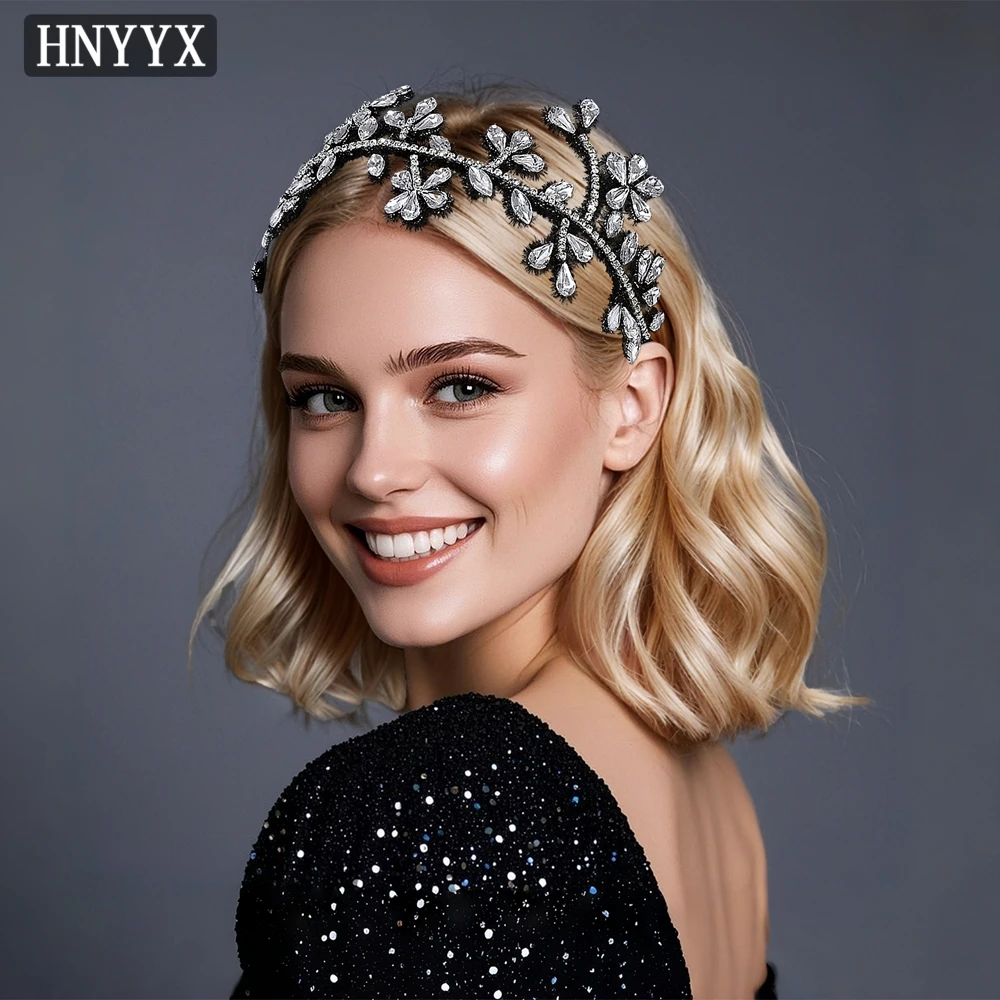 

YouLaPan Elegant Bridal Wedding Handmade Hair Strap with rhinestones Hepburn Style Women's Banquet Party Hair Accessories YXA374
