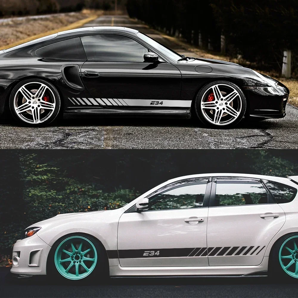ملصق فينيل لباب السيارة الجانبي ، ملصق الجسم ، ملحقات الديكور ، بي ام دبليو E39 ، E46 ، E28 ، E30 ، E34 ، E36 ، E53 ، E60 ، E61 ، E62 ، E70 ، E87 ، E90 ، e91 ، E92 ، E93 #3