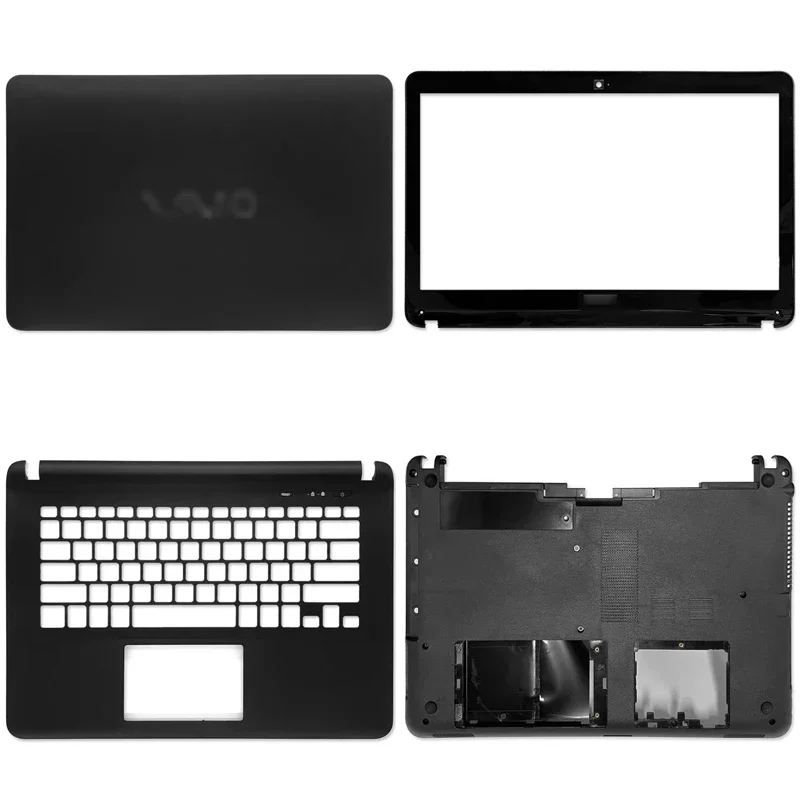 Imagem -02 - Laptop Lcd Tampa Traseira Moldura Frontal Palmrest Superior Caixa Inferior Dobradiças do Teclado Apto para Sony Svf14 Svf141 Svf142 Svf143 Svf144 Novo