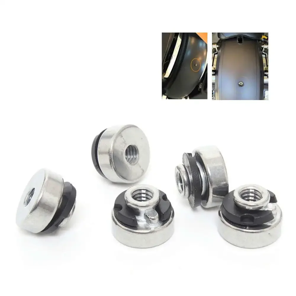 

5 pcs Motorcycle Rear Fender Seat Nut Seat Mounting Kit fits for Harley Sportster 1200 Iron 883 Forty Eight Touring Road King