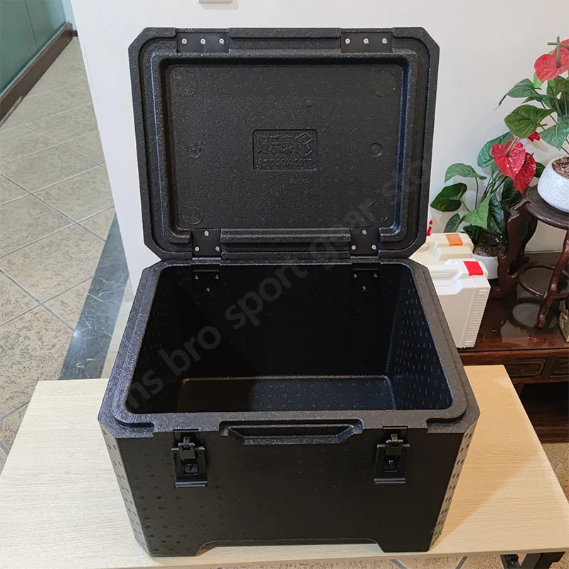 Imagem -05 - Caixa Isolante Epp para Camping Grande Refrigerador ao ar Livre Estojo de Refrigeração Armazenamento de Alimentos Assento Super Leve 18 kg Quente 38l 53l