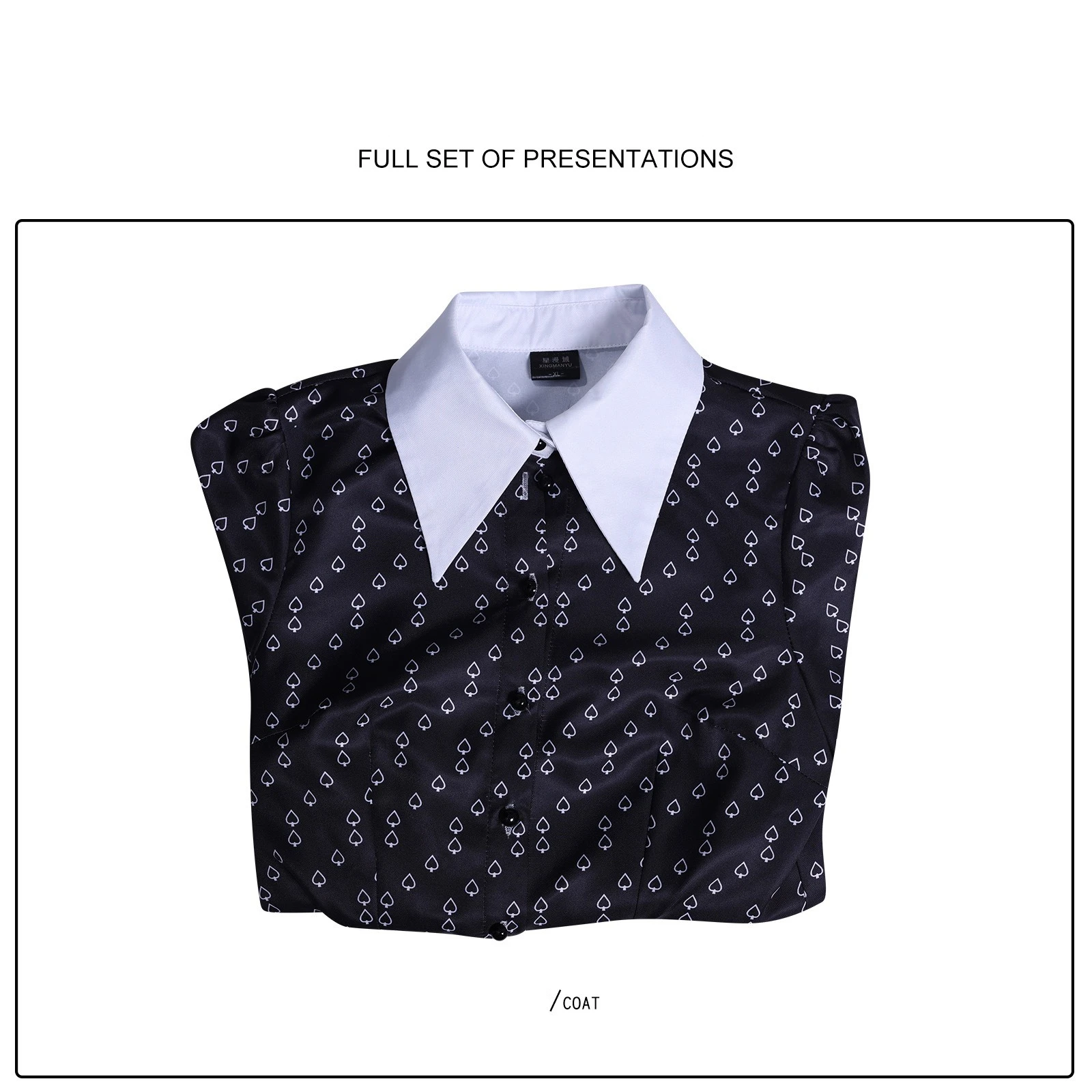 Горячий фильм Среда Косплей Костюм Аниме Ролевые игры Белый Персик Цветочный Черный Платье Наряд для Женщин Comic Con Хэллоуин Вечеринка